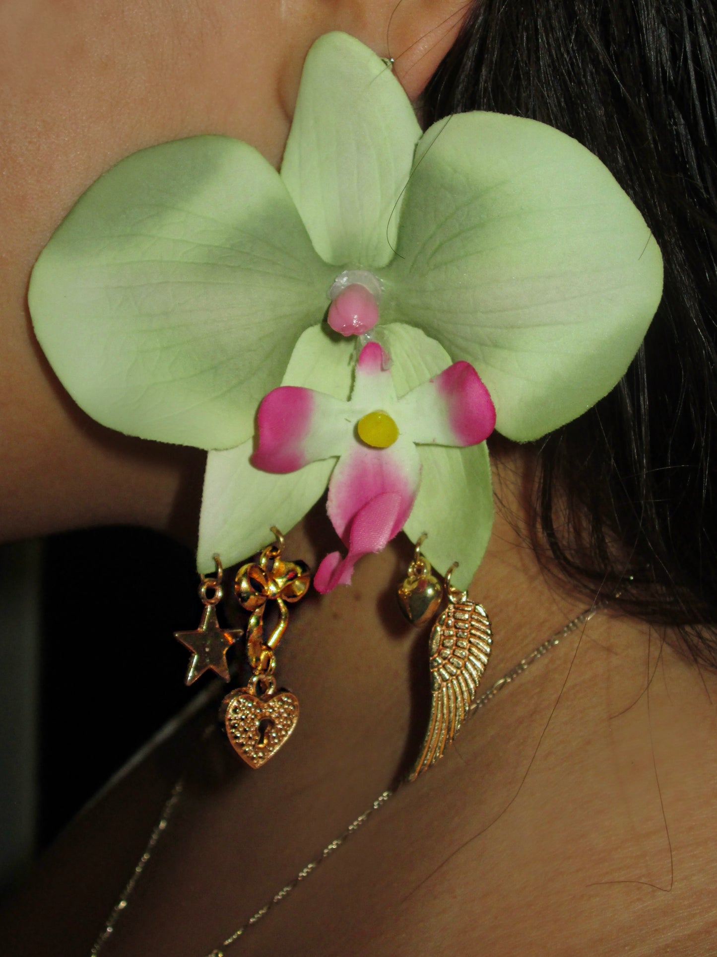 Ornamental Orchids Gold Charms