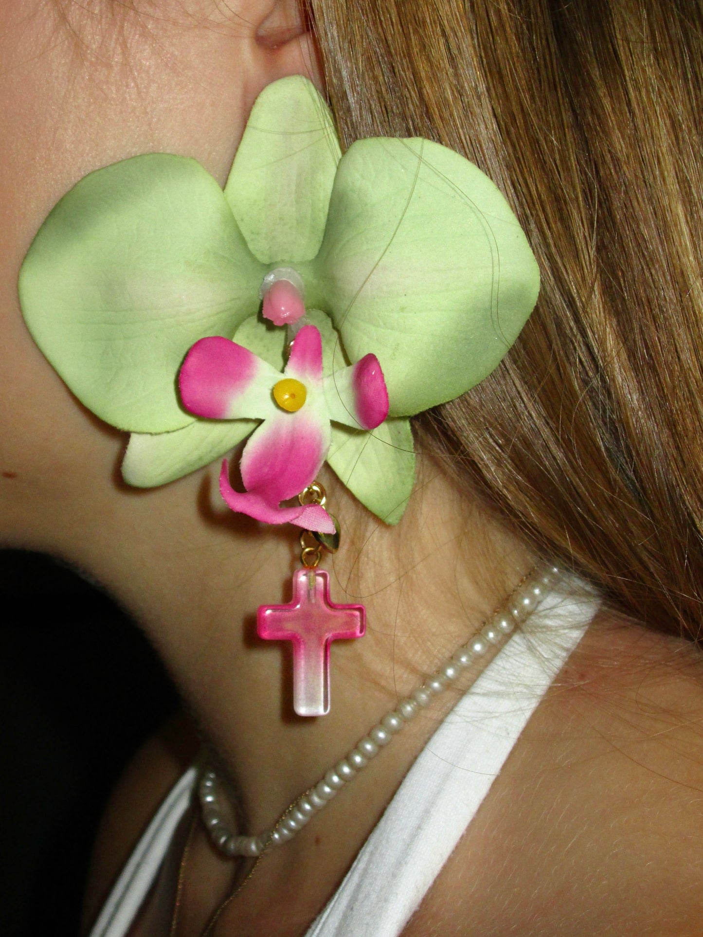 Ornamental Orchids Pink Cross Style