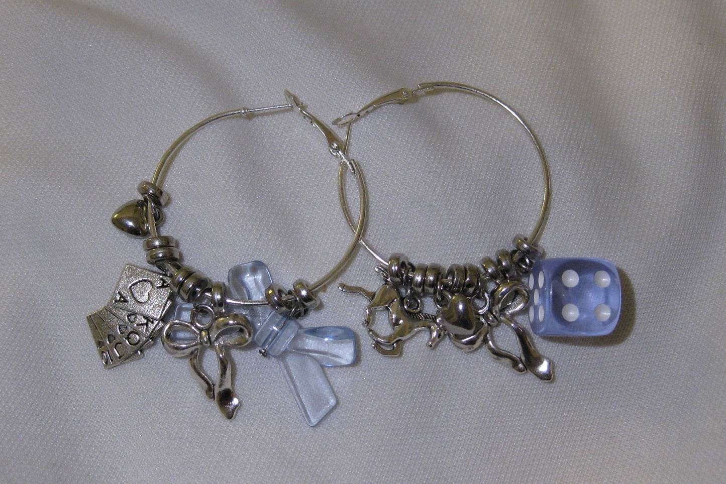 Luckiest Girl In The World Silver Hoops