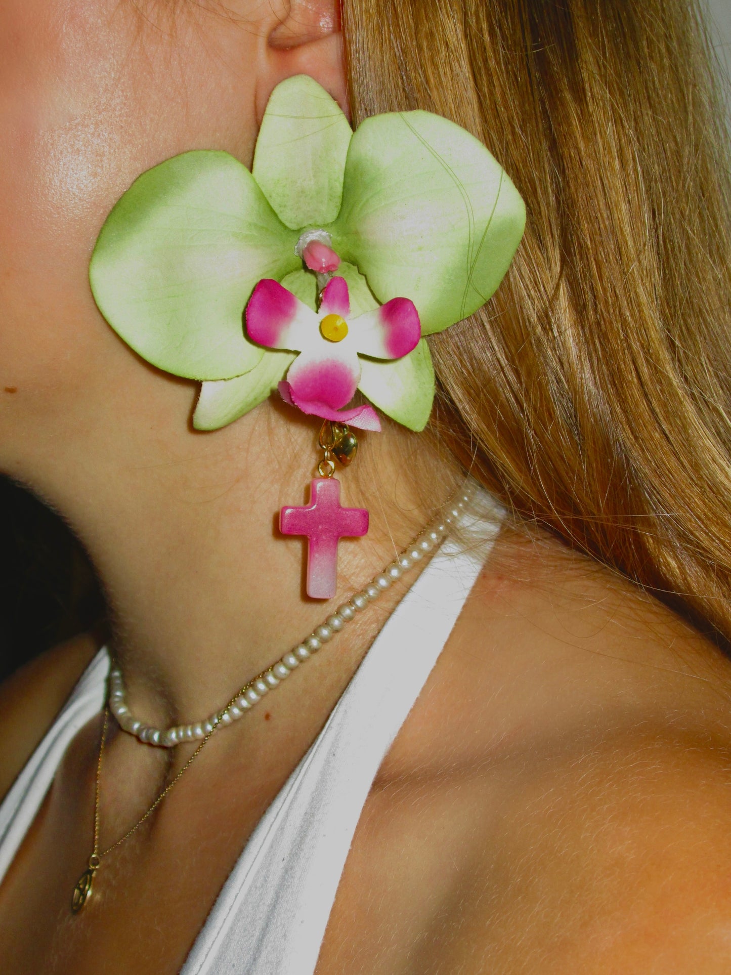 Ornamental Orchids Pink Cross Style