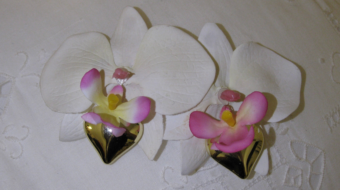 Ornamental Orchids Gold Hearts